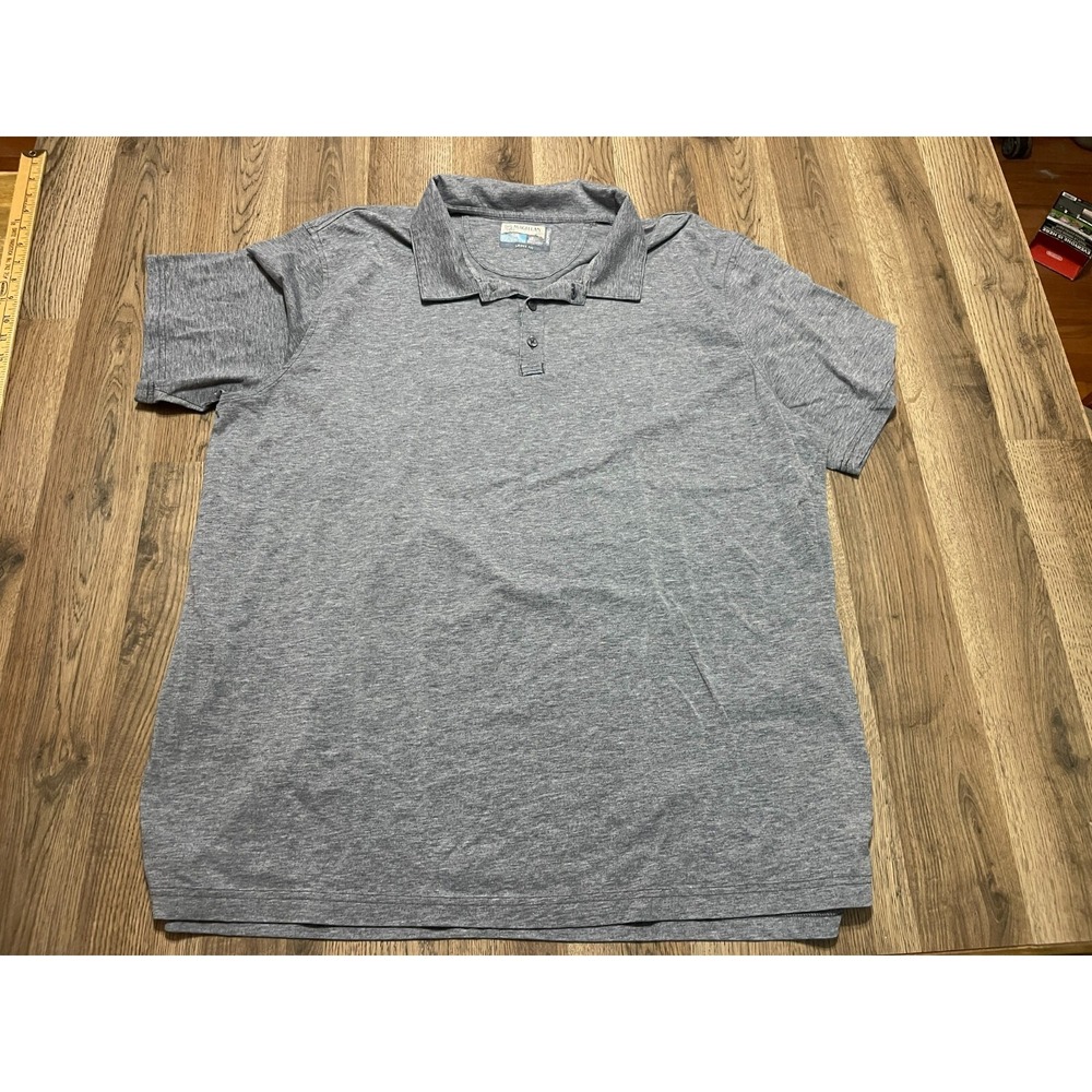 Magellan Shirt, Men's Size 3XL, Gray, Loose Fit, Polo Short Sleeve